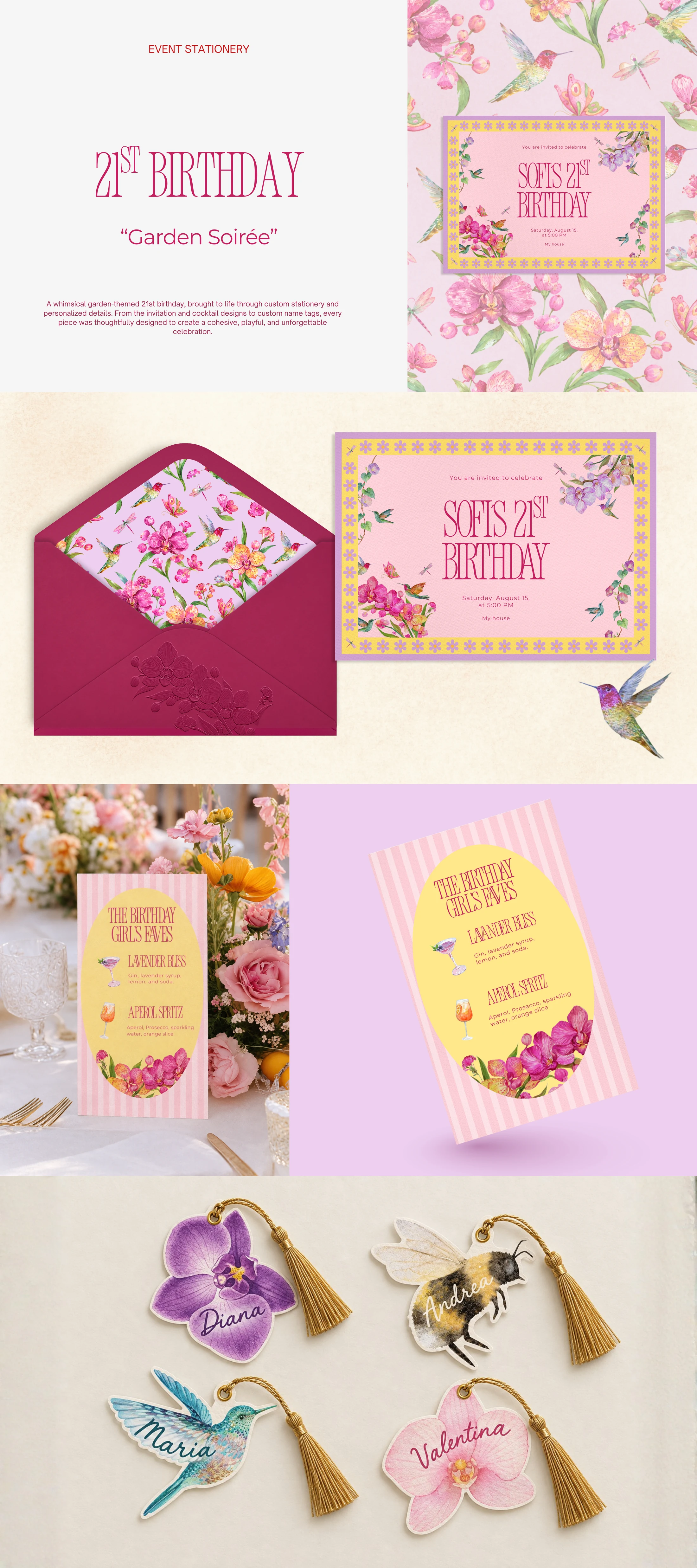 Garden Soirée — Event Stationery case study