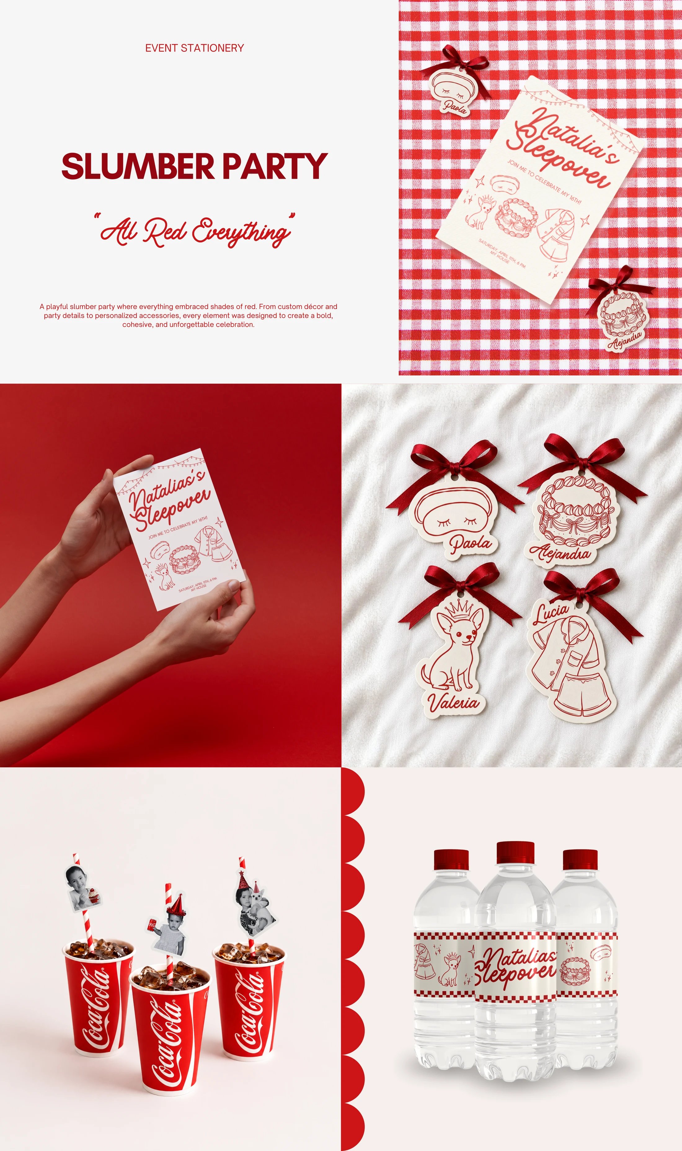 Slumber Party — Event Stationery case study